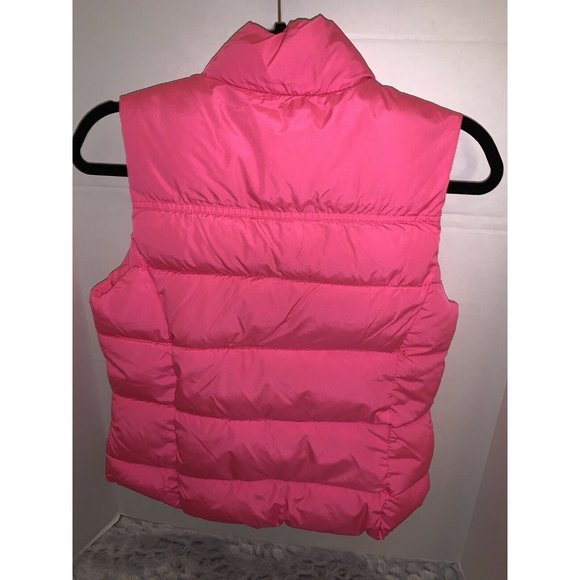 Arizona Jeans Co Juniors size S bright pink vest puffer jacket - Picture 2 of 3